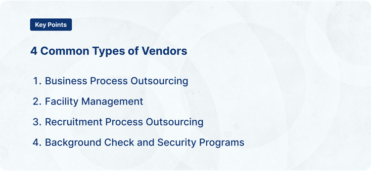 Types of online vendors